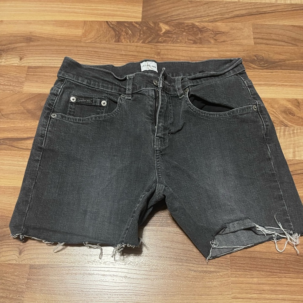 Calvin Klein Jean Distressed Shorts.